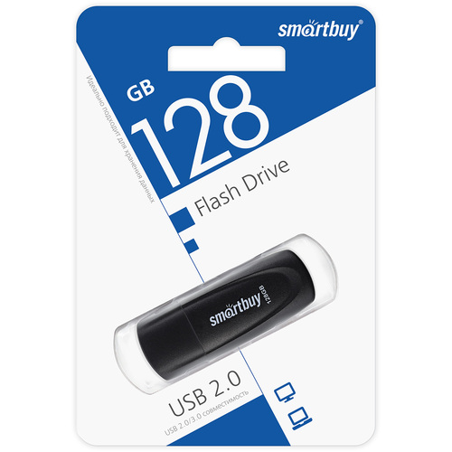 Флешка USB SmartBuy 128GB Scout USB 2.0, черный