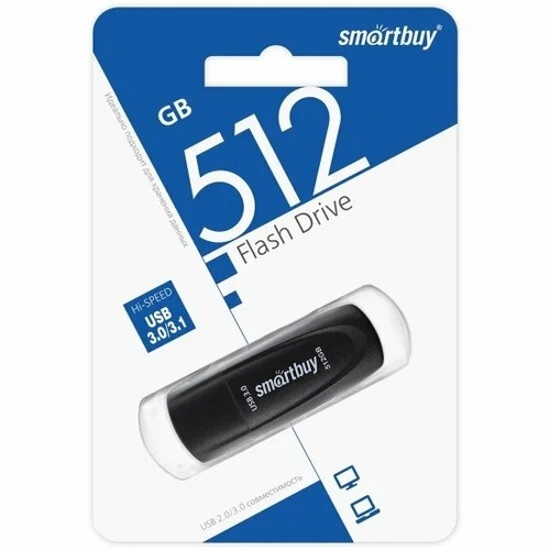 Флешка USB SmartBuy 512GB Scout USB 3.0 черный