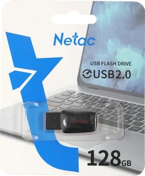 Флешка USB Netac 128GB U197 USB 2.0, черный