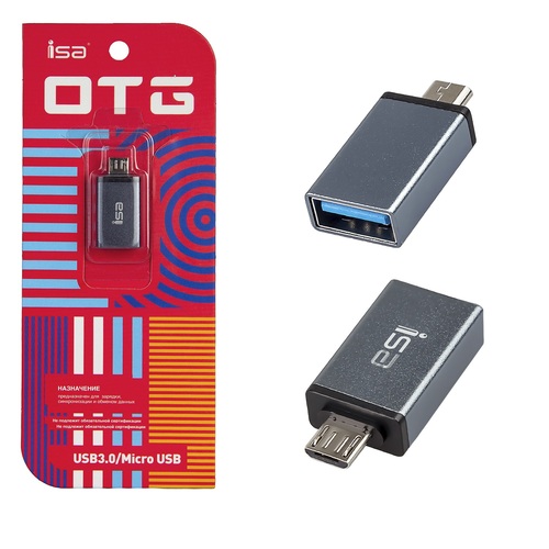 Переходник OTG micro USB - USB ISA G-08