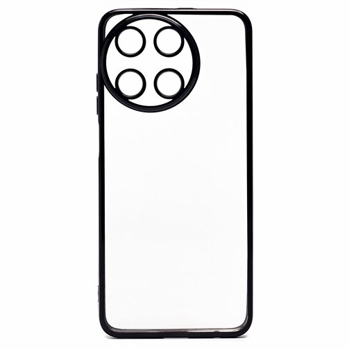 Накладка Realme 11/Narzo 60 прозрачный бампер черный силикон Activ С окантовкой