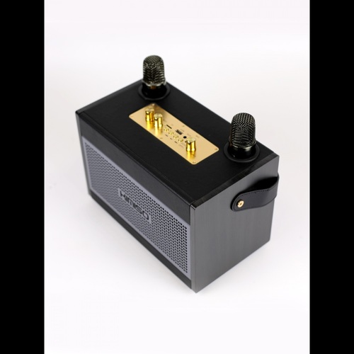 Колонка Бумбокс Kimiso KMS-803 TF/AUX/Radio/USB/bluetooth 2 микрофона - 4