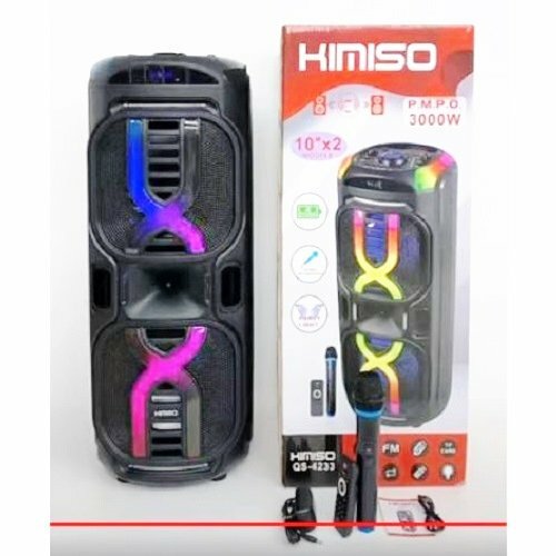 Колонка Напольная Kimiso QS-4232 TF/AUX/Radio/USB/bluetooth LED подсветка микрофон