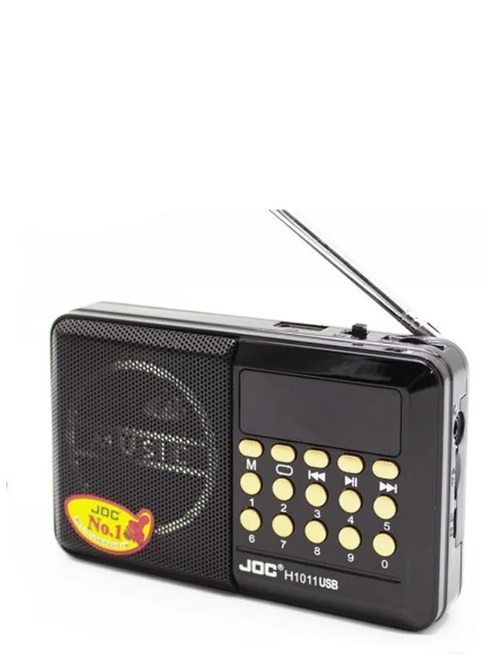 Радиоприемник JOC H110BT цифровой FM Bluetooth/FM/USB/TF, питание от АКБ черный