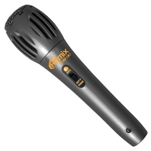 Микрофон Ritmix RDM-130 вокальный, ручной, Jack 6.3, черный