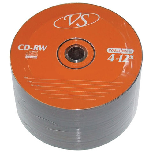 Диск VS CD-RW 700Mb 4-12x sp/50