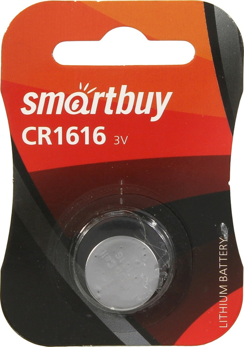 Батарейка Smartbuy CR1616 BL1 литиевая
