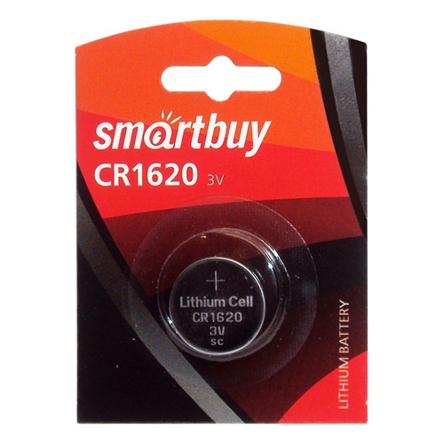 Батарейка Smartbuy CR1620 BL1 литиевая