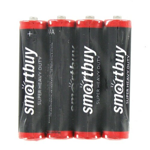Батарейка Smartbuy R03 (AAA) спайка 4 солевая (SBBZ-3A04S)
