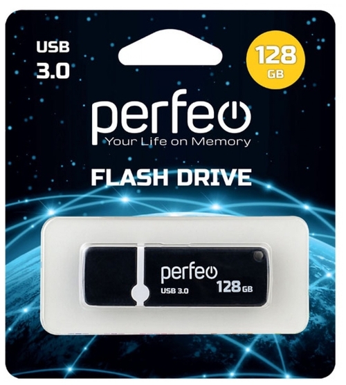 Флешка USB Perfeo 128GB C08 USB 3.0 черный