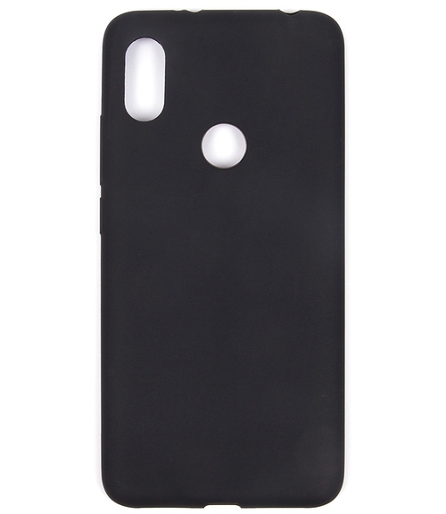 Накладка Xiaomi Redmi S2/Y2 черный матовый 0.8мм силикон Однотонный