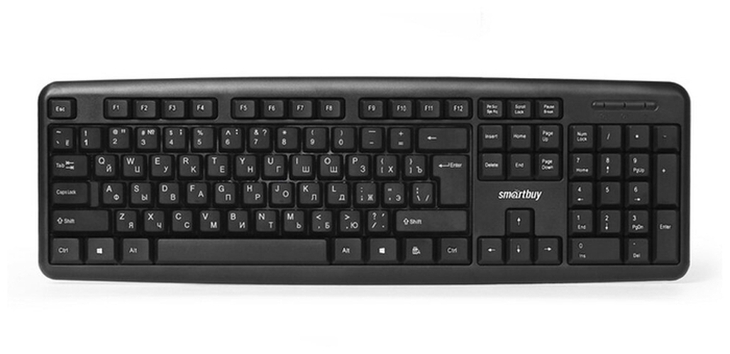 Клавиатура Smartbuy ONE 112 SBK-112U-K проводная офисная черный