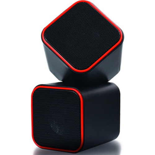 Акустическая система Smartbuy CUTE SBA-2590 2.0, 6Вт, питание от USB, пластик, черно-красный