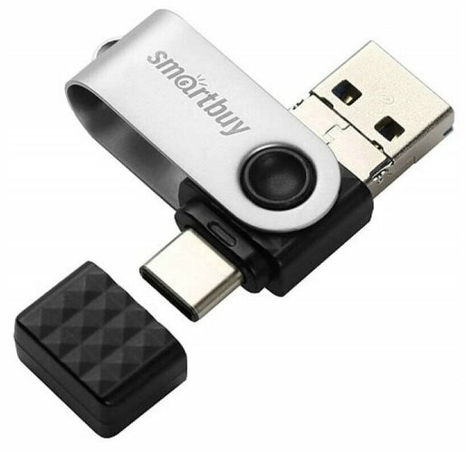 Флешка USB SmartBuy 32GB TRIO Type-C/microUSB/USB3.1