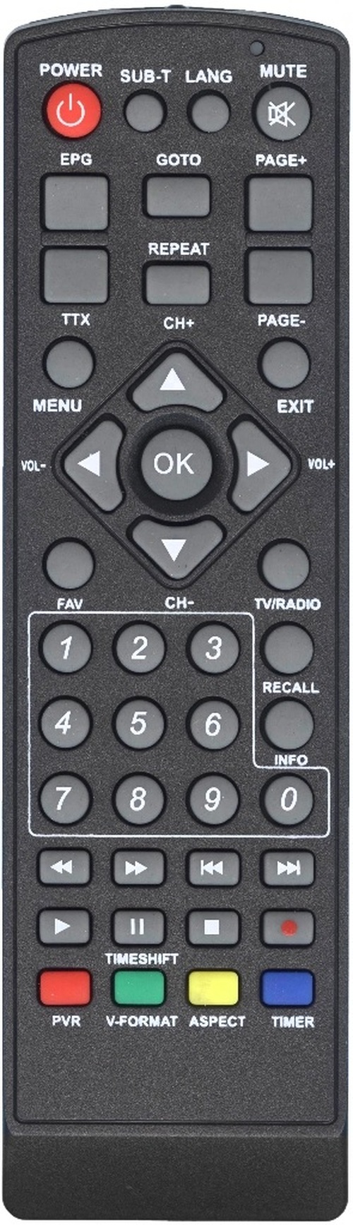 Пульт дистанционного управления для ТВ-приставки SELENGA ПДУ-3 (для моделей T71/T71D/Т80/HD850/HD920)