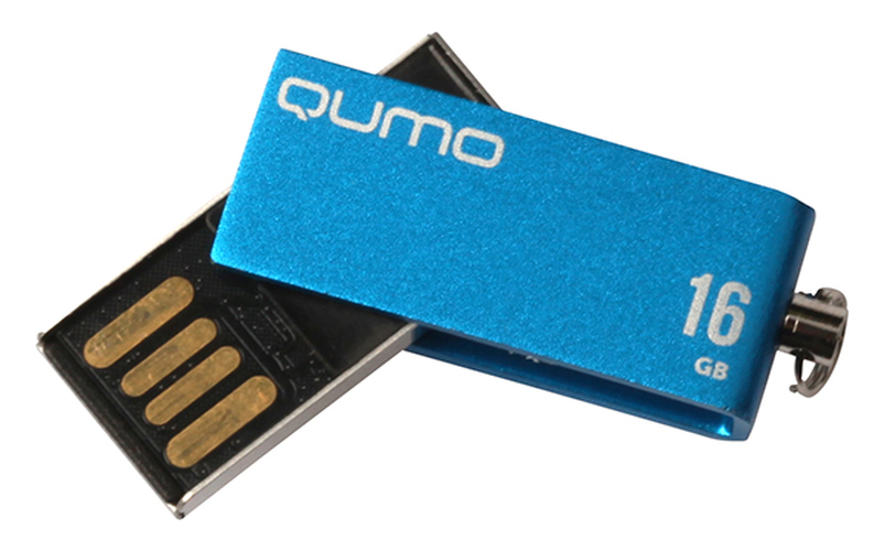 Флешка USB QUMO 16GB Fold USB 2.0, синий - 2