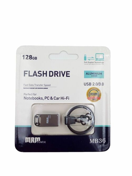 Флешка USB MRM 128GB MB36 USB 2.0, черный