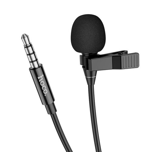 Микрофон HOCO L14 мобильный, петличный, Jack 3.5, черный