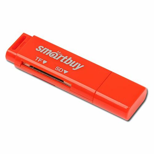 Картридер Smartbuy SBR-715-R USB 2.0, microSD/SD красный